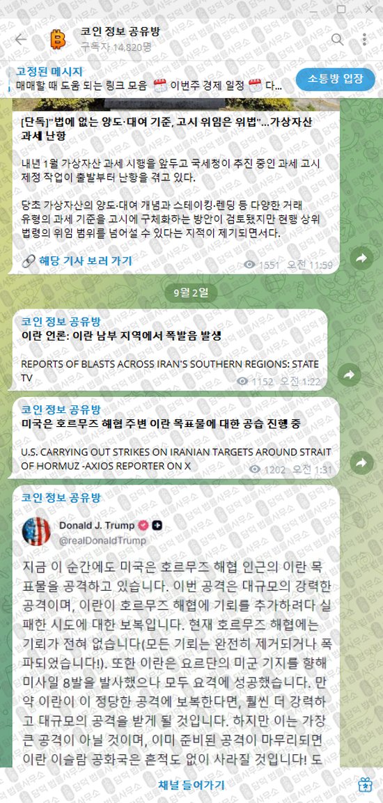 이 사진은 담덕법률사무소에서 캡쳐해둔 텔레그램(VIP) 웹사이트 캡쳐 사진이며 URL은 damdeoc.com 입니다.