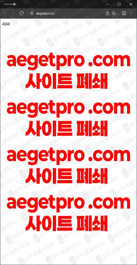 이 사진은 담덕법률사무소에서 캡쳐해둔 진단(AEGET PRO) 웹사이트 캡쳐 사진이며 URL은 aegetpro.com 입니다.
