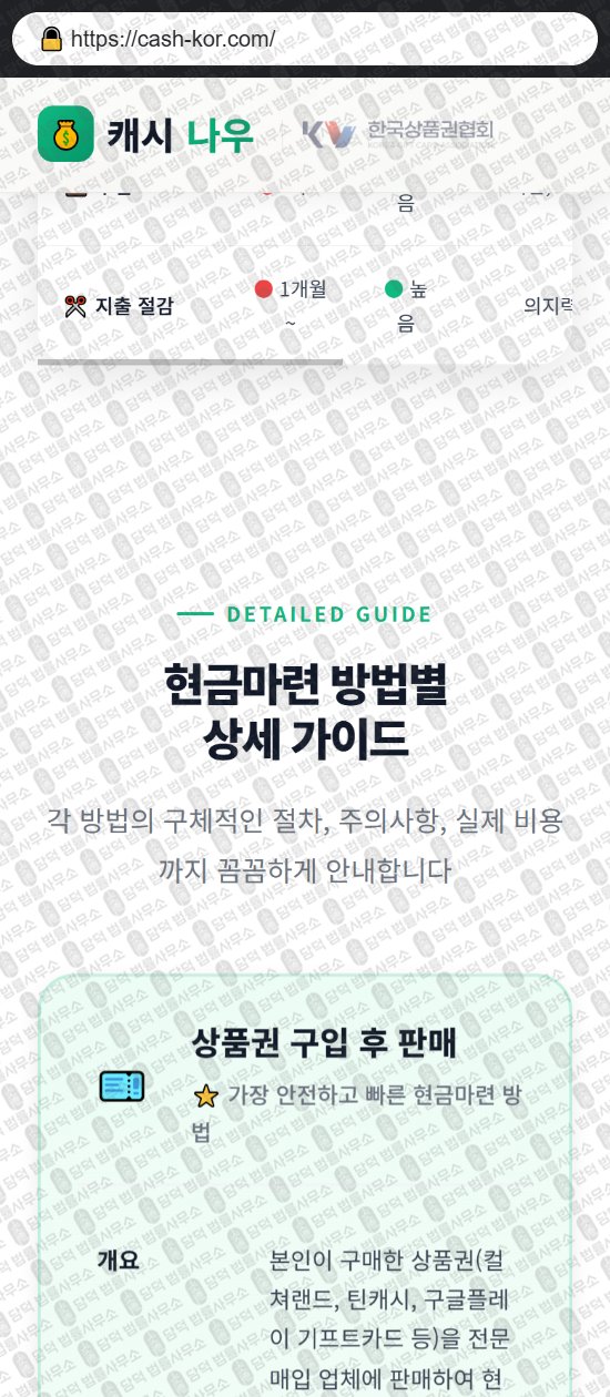 이 사진은 담덕법률사무소에서 캡쳐해둔 캐시(PIN) 웹사이트 캡쳐 사진이며 URL은 cash-kor.com 입니다.