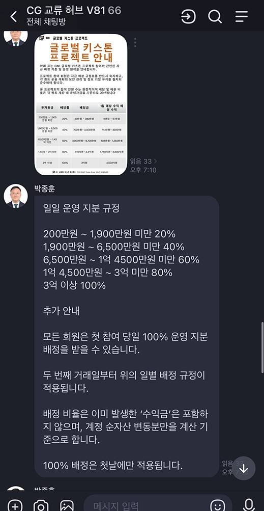 이 사진은 담덕법률사무소에서 캡쳐해둔 교류허브(CG) 관련 자료 사진입니다.
