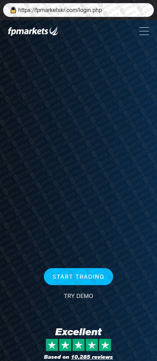이 사진은 담덕법률사무소에서 캡쳐해둔 마켓(FP Markets) 웹사이트 캡쳐 사진이며 URL은 fpmarketskr.com 입니다.