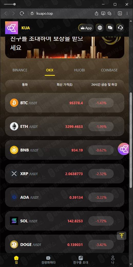 이 사진은 담덕법률사무소에서 캡쳐해둔 쿠아(KUA) 관련 자료 사진입니다.