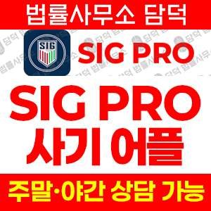 조회(SIG PRO) 사기 피해 정보 · 담덕법률사무소