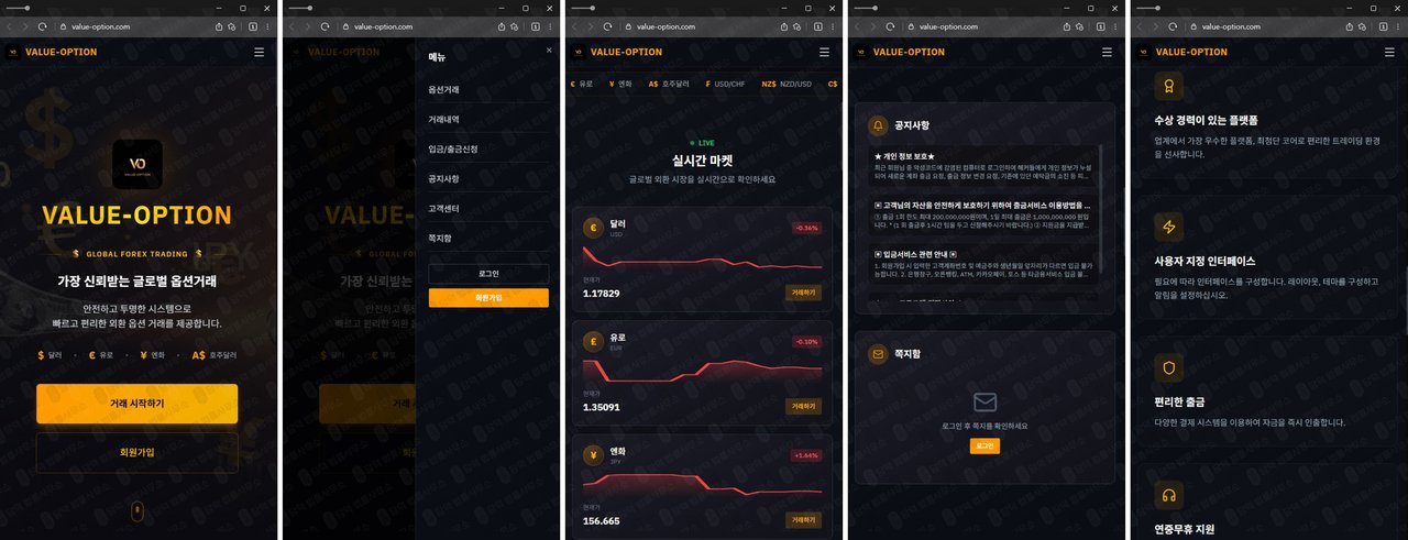 이 사진은 담덕법률사무소에서 캡쳐해둔 차사기(VALUE-OPTION) 웹사이트 캡쳐 사진이며 URL은 value-option.com 입니다.