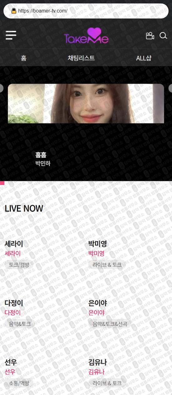 이 사진은 담덕법률사무소에서 캡쳐해둔 바이빅스(TV) 웹사이트 캡쳐 사진이며 URL은 vibix.net 입니다.